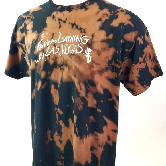 Fear and Loathing in Las Vegas Hunter S. Thompson Acid Wash Movie Tee Rock Tee - Picture 3 of 4